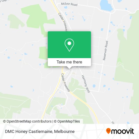 DMC Honey Castlemaine map