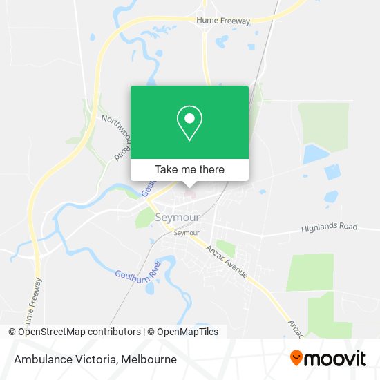 Ambulance Victoria map