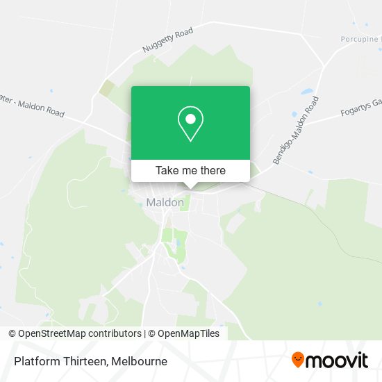 Platform Thirteen map