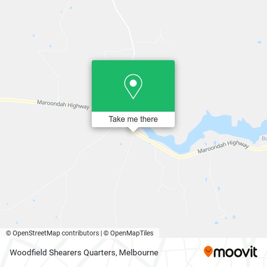 Mapa Woodfield Shearers Quarters