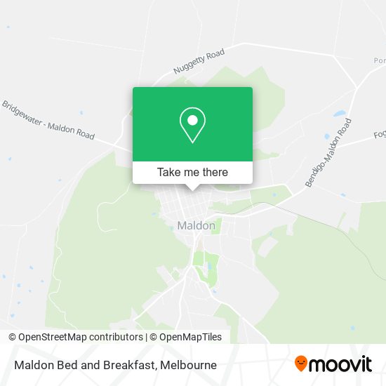 Maldon Bed and Breakfast map