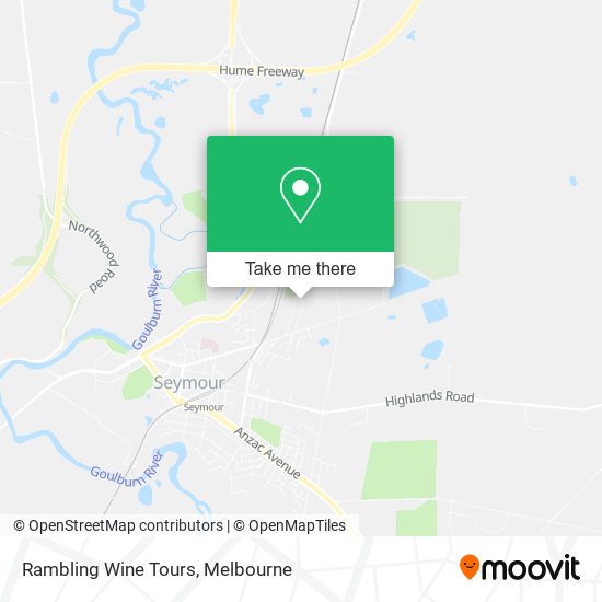 Rambling Wine Tours map