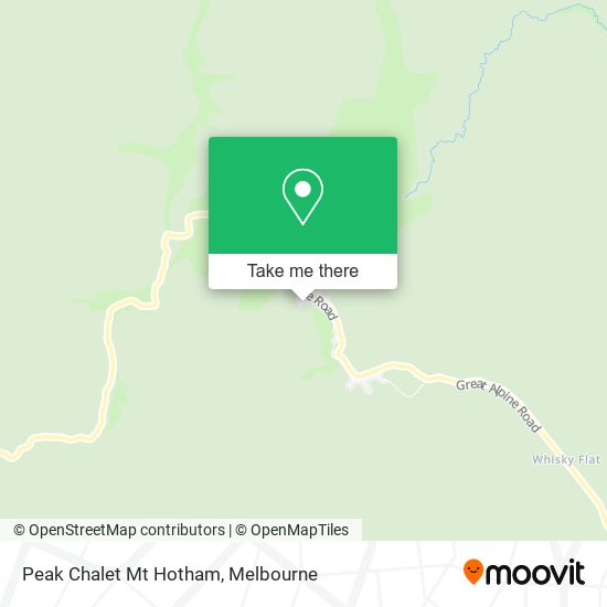 Peak Chalet Mt Hotham map