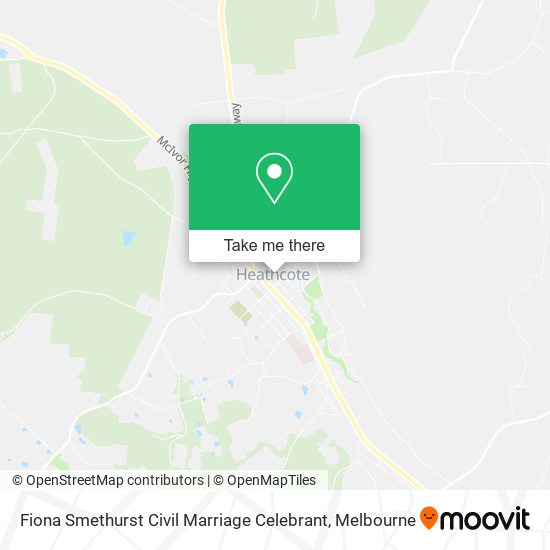 Fiona Smethurst Civil Marriage Celebrant map