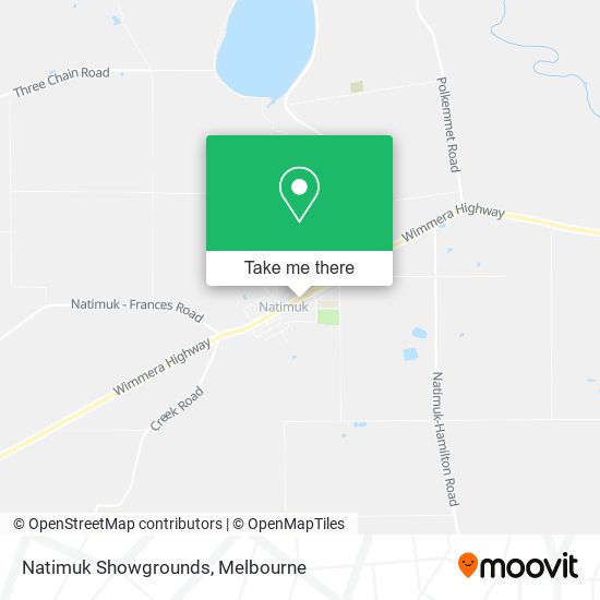 Natimuk Showgrounds map