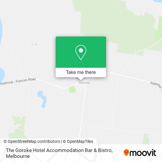 The Goroke Hotel Accommodation Bar & Bistro map
