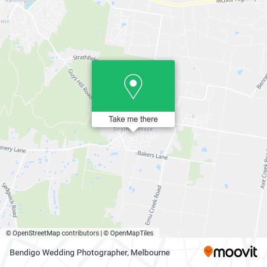 Bendigo Wedding Photographer map