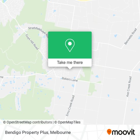 Bendigo Property Plus map