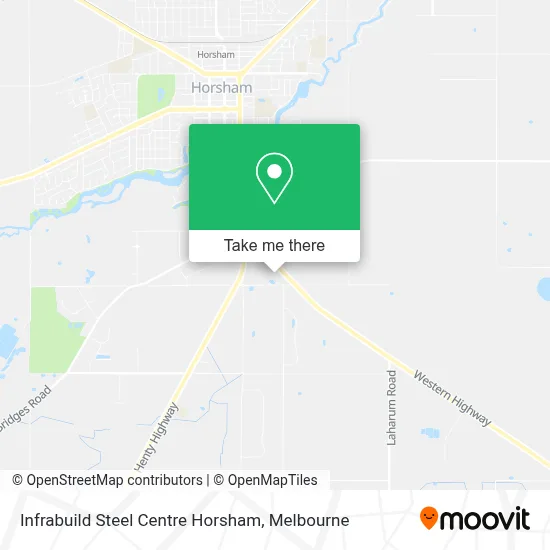 Mapa Infrabuild Steel Centre Horsham