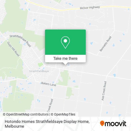 Hotondo Homes Strathfieldsaye Display Home map