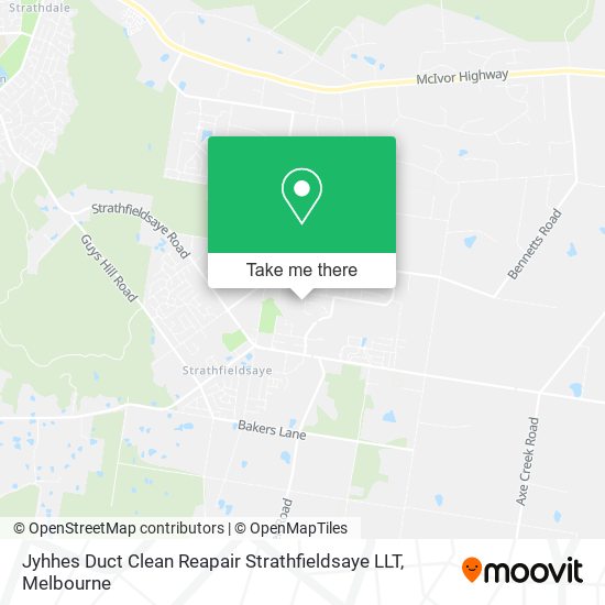 Jyhhes Duct Clean Reapair Strathfieldsaye LLT map