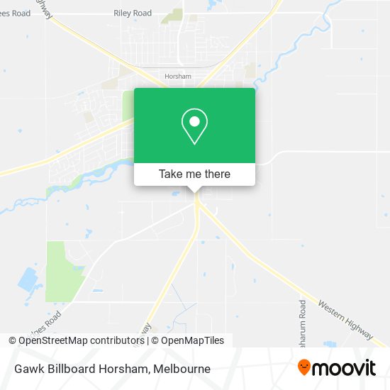 Gawk Billboard Horsham map