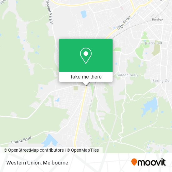Western Union map