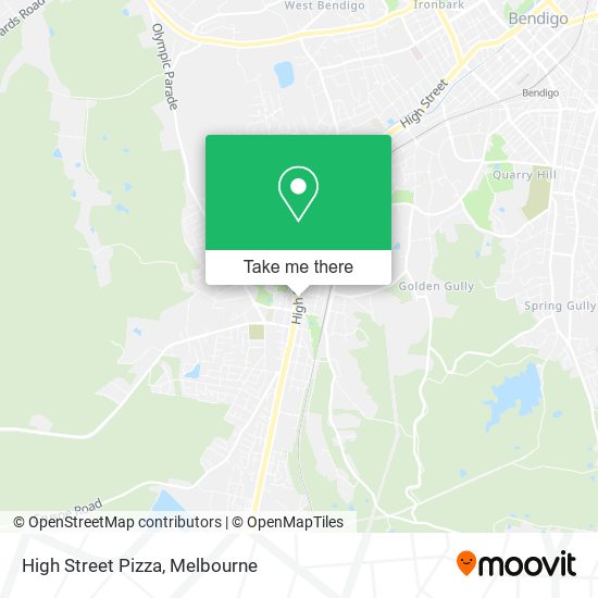 High Street Pizza map