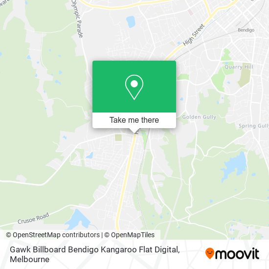 Gawk Billboard Bendigo Kangaroo Flat Digital map