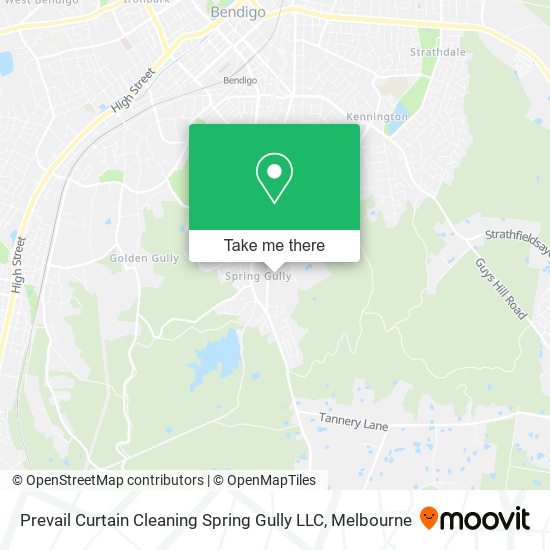 Prevail Curtain Cleaning Spring Gully LLC map