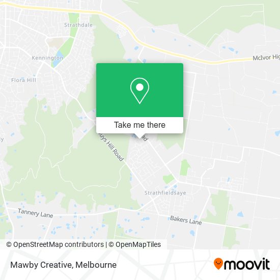 Mawby Creative map