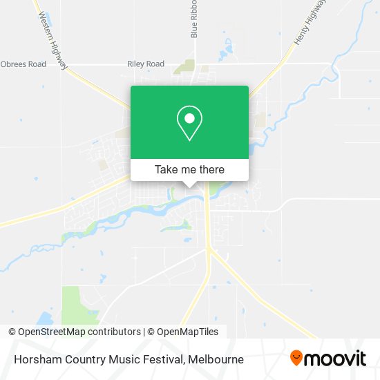 Horsham Country Music Festival map