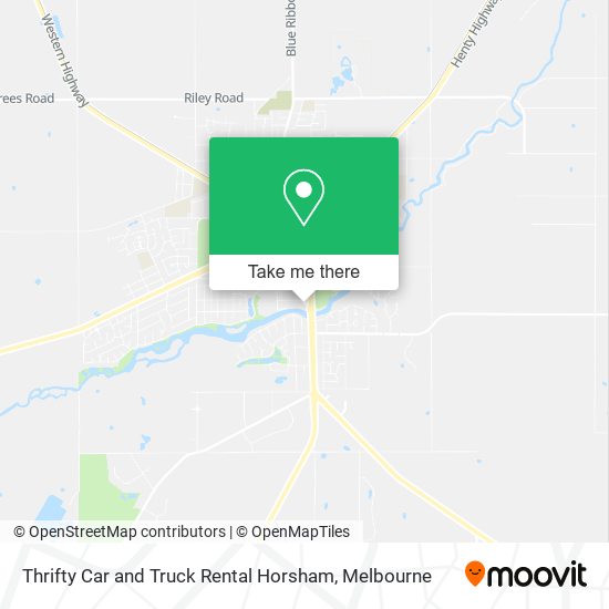 Thrifty Car and Truck Rental Horsham map