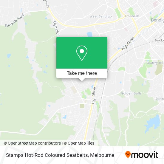 Stamps Hot-Rod Coloured Seatbelts map