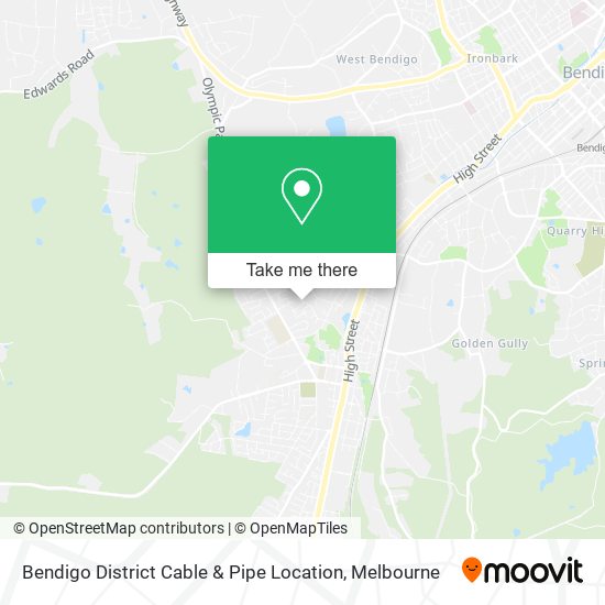Bendigo District Cable & Pipe Location map