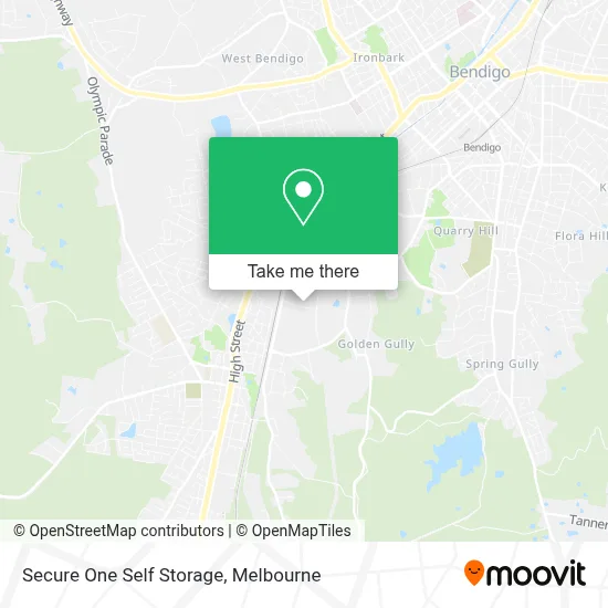 Mapa Secure One Self Storage