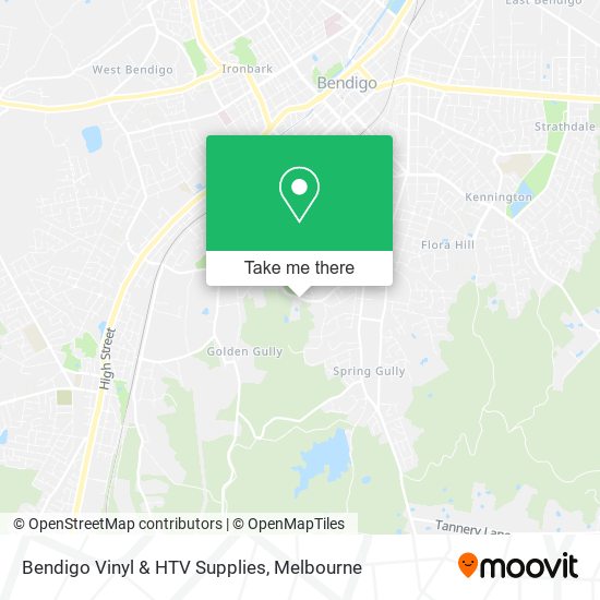 Bendigo Vinyl & HTV Supplies map