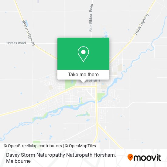 Davey Storm Naturopathy Naturopath Horsham map