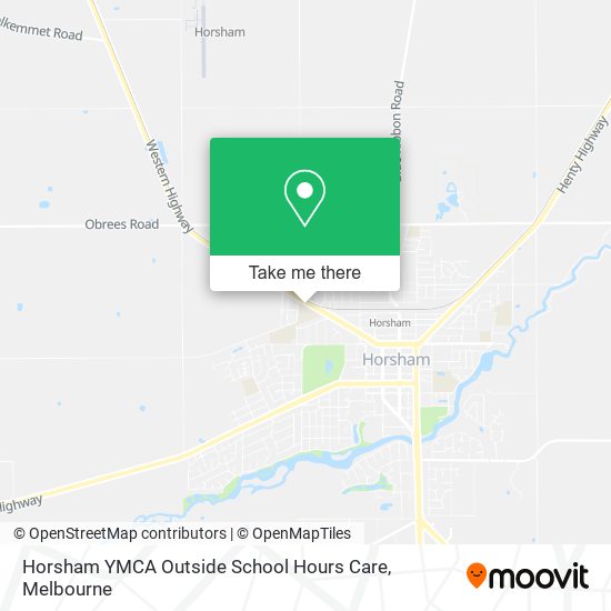 Horsham YMCA Outside School Hours Care map