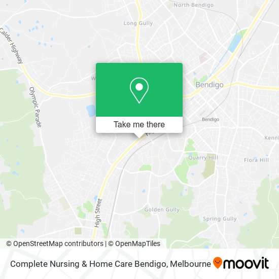 Complete Nursing & Home Care Bendigo map