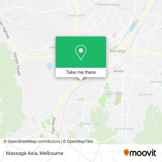 Massage Asia map