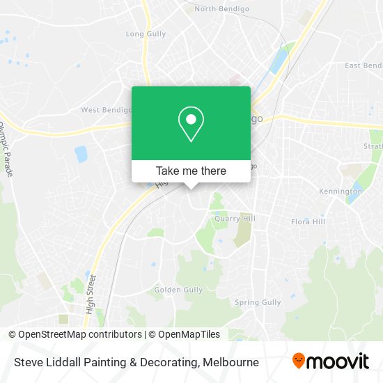Steve Liddall Painting & Decorating map