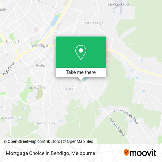 Mapa Mortgage Choice in Bendigo