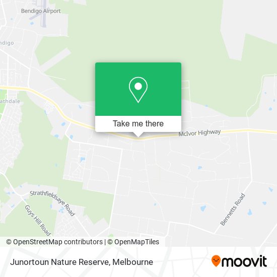 Junortoun Nature Reserve map