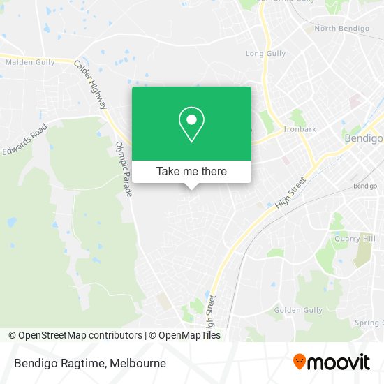 Bendigo Ragtime map