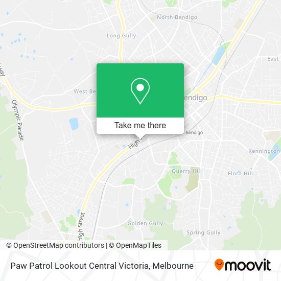Paw Patrol Lookout Central Victoria map