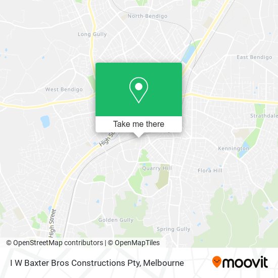 I W Baxter Bros Constructions Pty map