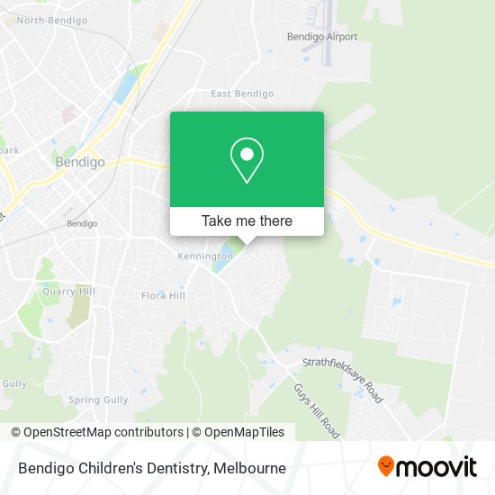 Bendigo Children's Dentistry map