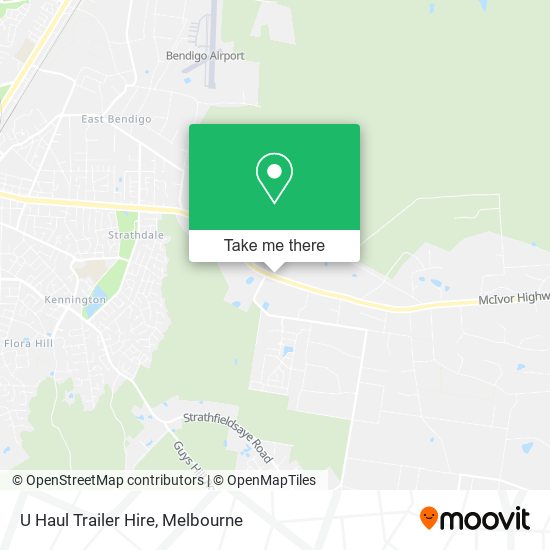 U Haul Trailer Hire map