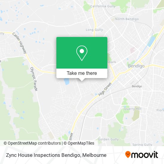 Zync House Inspections Bendigo map