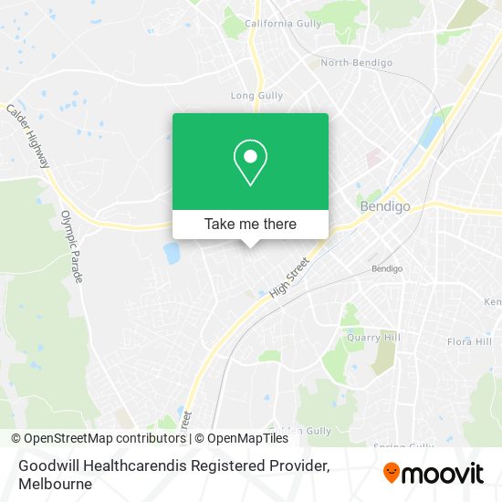 Goodwill Healthcarendis Registered Provider map