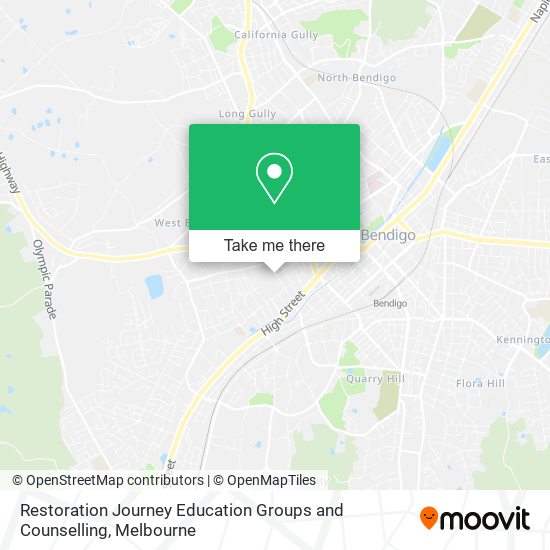 Restoration Journey Education Groups and Counselling map
