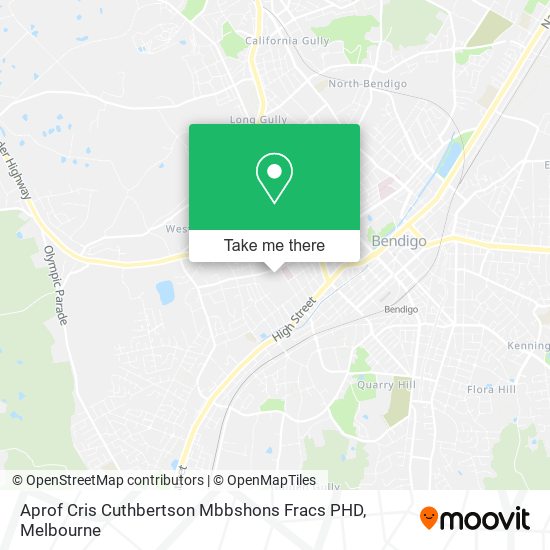 Aprof Cris Cuthbertson Mbbshons Fracs PHD map