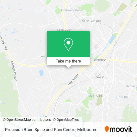 Precision Brain Spine and Pain Centre map