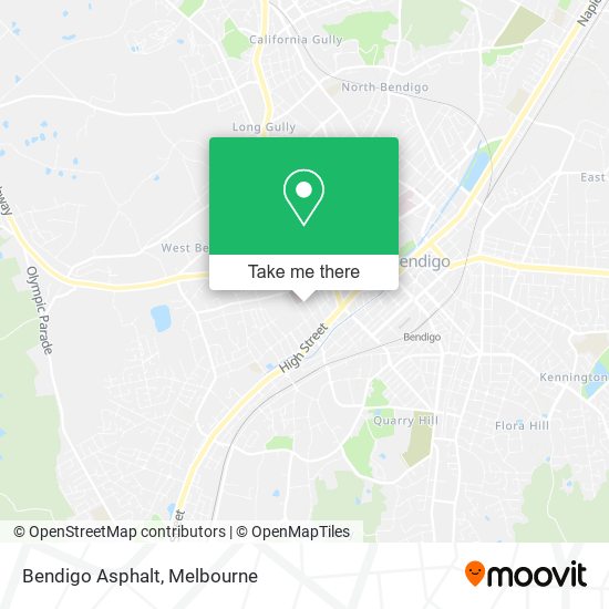 Bendigo Asphalt map
