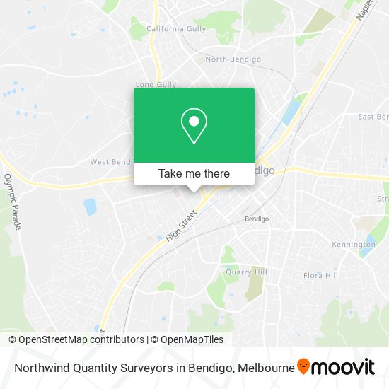 Northwind Quantity Surveyors in Bendigo map