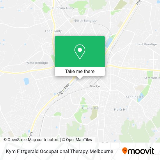 Kym Fitzgerald Occupational Therapy map