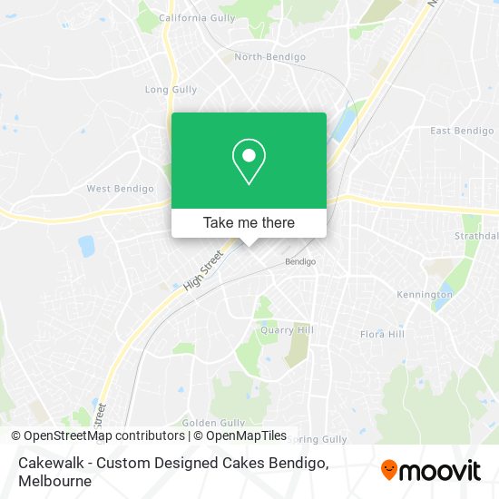 Cakewalk - Custom Designed Cakes Bendigo map