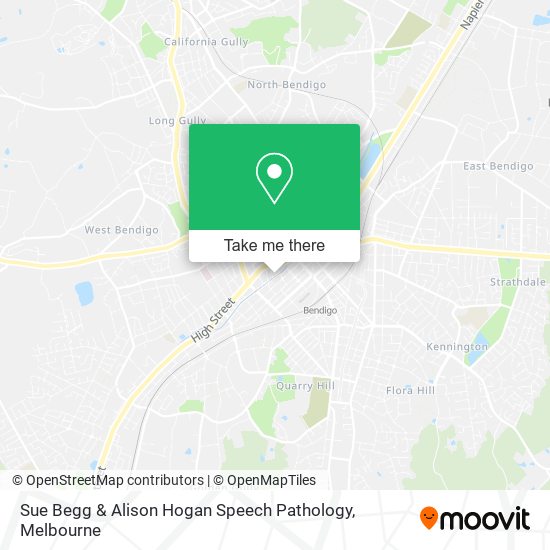Sue Begg & Alison Hogan Speech Pathology map