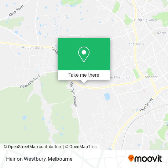 Hair on Westbury map